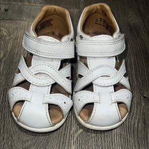 Stride Rite Xena White Kids Sandals